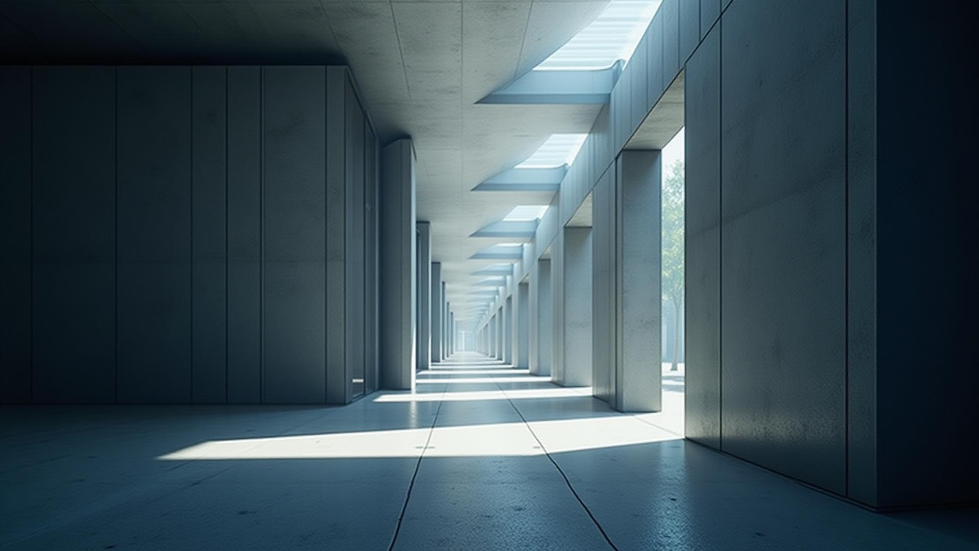 Abstract architectural overhead of geometric clarity